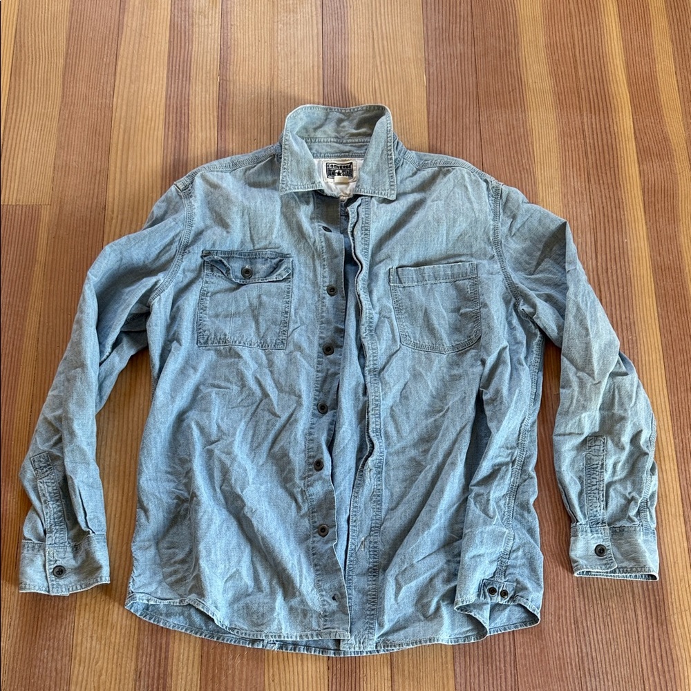 Converse Cotton Denim Button Up Jacket
